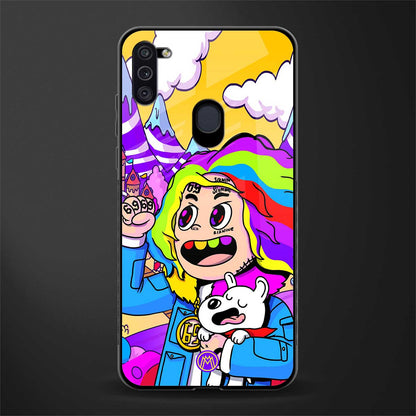 tekashi 6ix9ine glass case for samsung galaxy m11 image