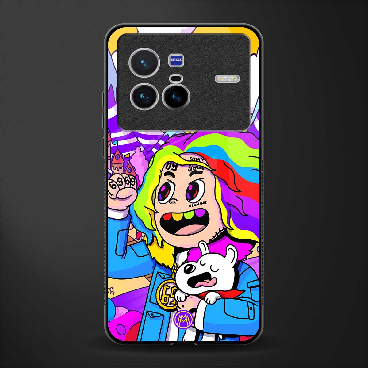 tekashi 6ix9ine glass case for vivo x80 image