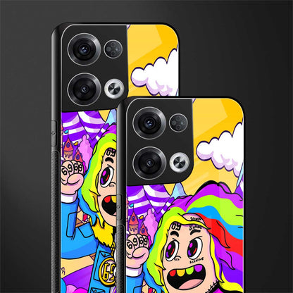 tekashi 6ix9ine back phone cover | glass case for oppo reno 8