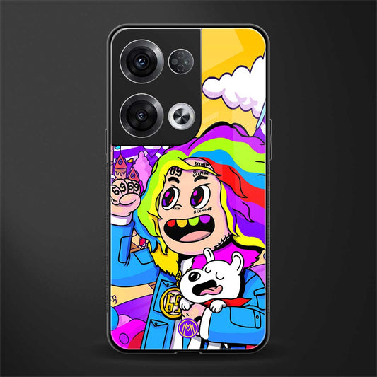 tekashi 6ix9ine back phone cover | glass case for oppo reno 8 pro