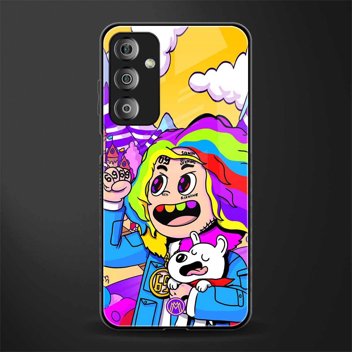 tekashi 6ix9ine back phone cover | glass case for samsung galaxy f23 5g