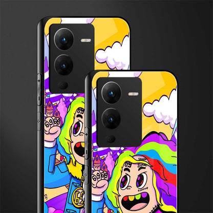 tekashi 6ix9ine back phone cover | glass case for vivo v25 pro 5g