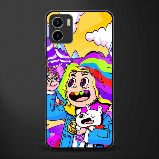 tekashi 6ix9ine back phone cover | glass case for vivo y72