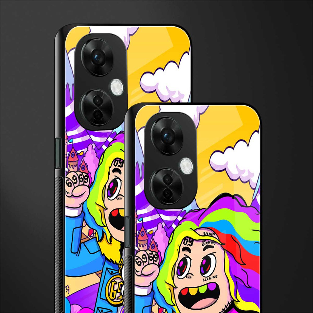 tekashi 6ix9ine back phone cover | glass case for oneplus nord ce 3 lite