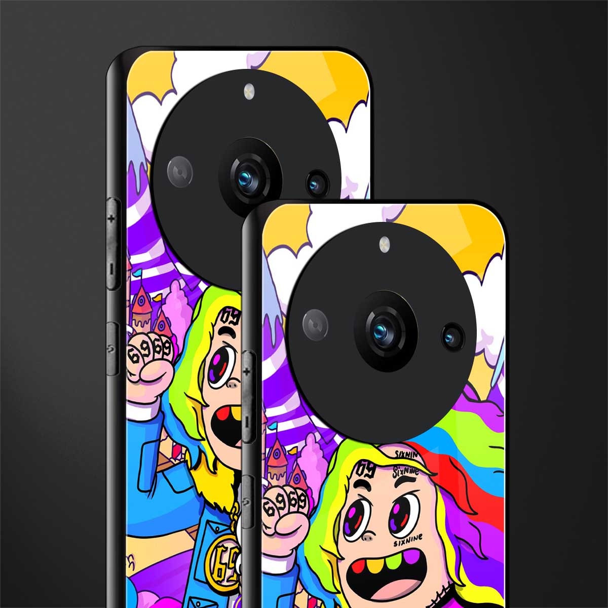 tekashi 6ix9ine back phone cover | glass case for realme 11 pro 5g