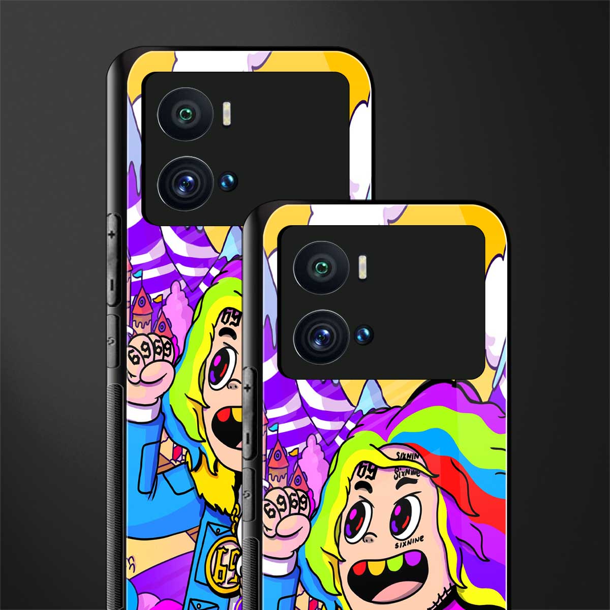 tekashi 6ix9ine back phone cover | glass case for iQOO 9 Pro