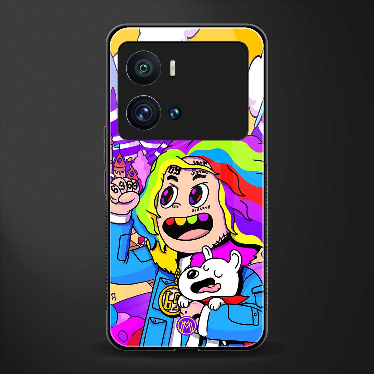 tekashi 6ix9ine back phone cover | glass case for iQOO 9 Pro