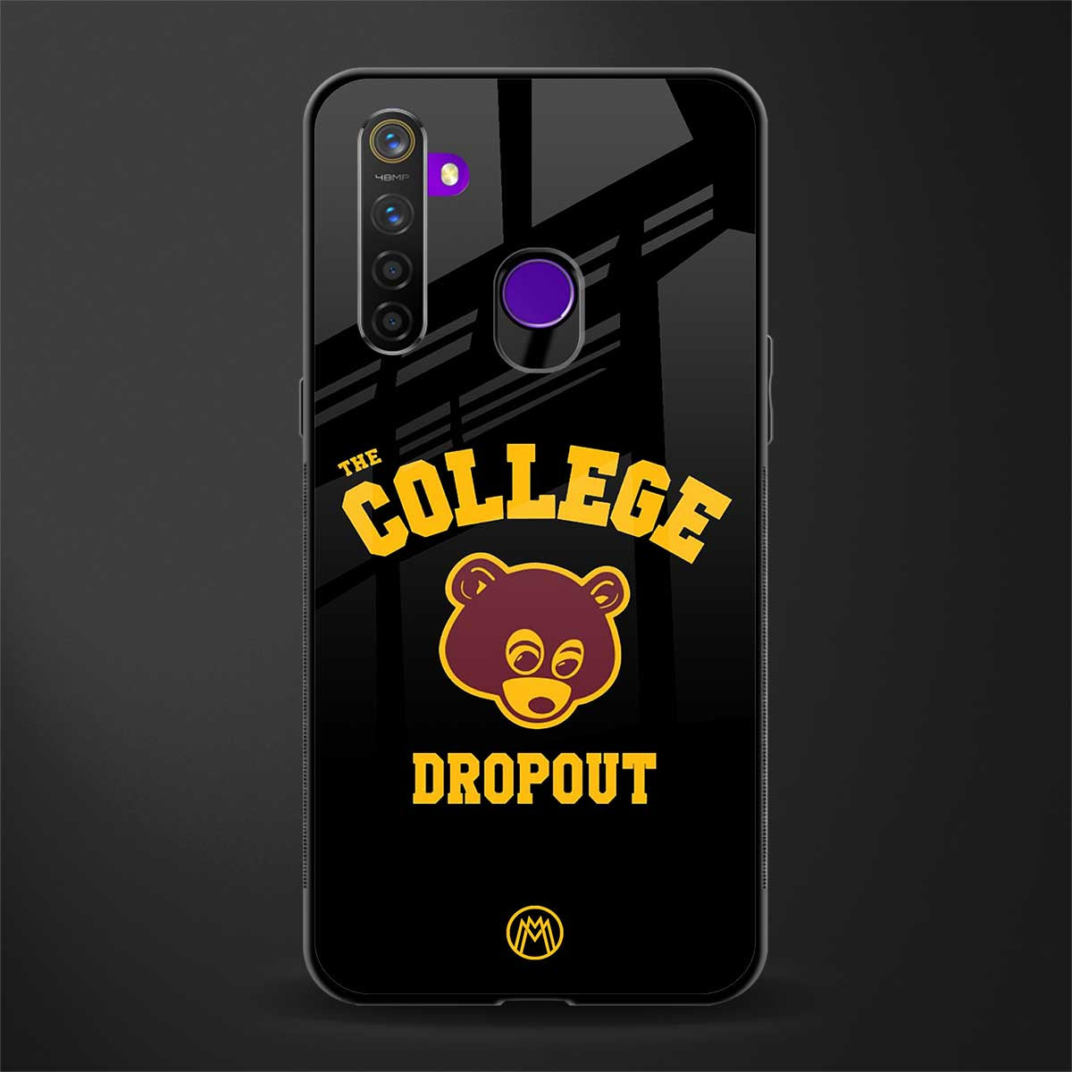 the college dropout glass case for realme 5 pro image
