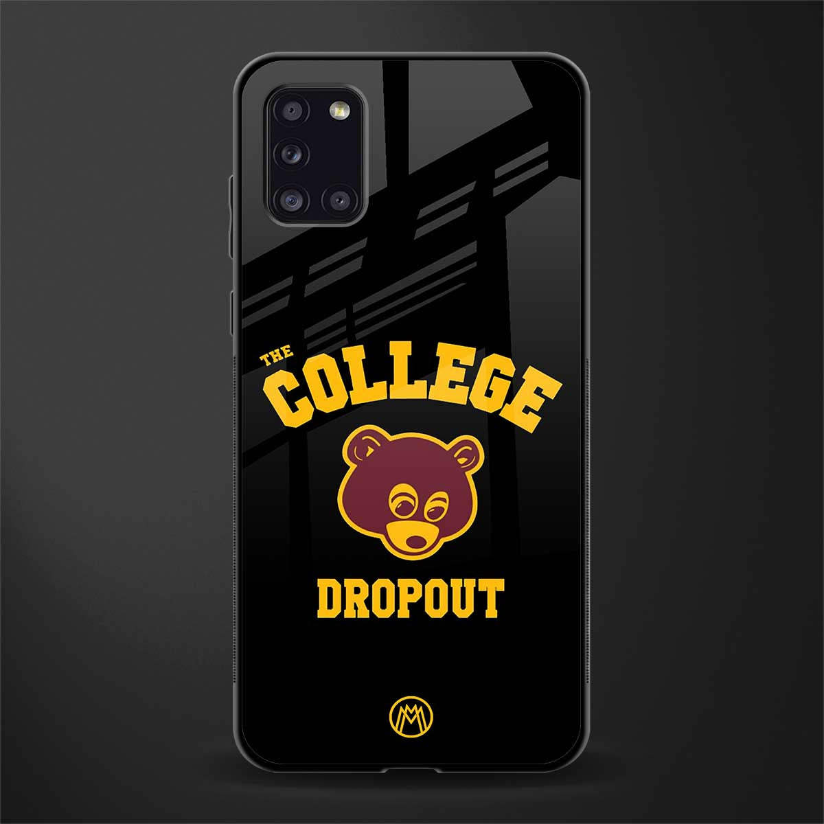 the college dropout glass case for samsung galaxy a31 image