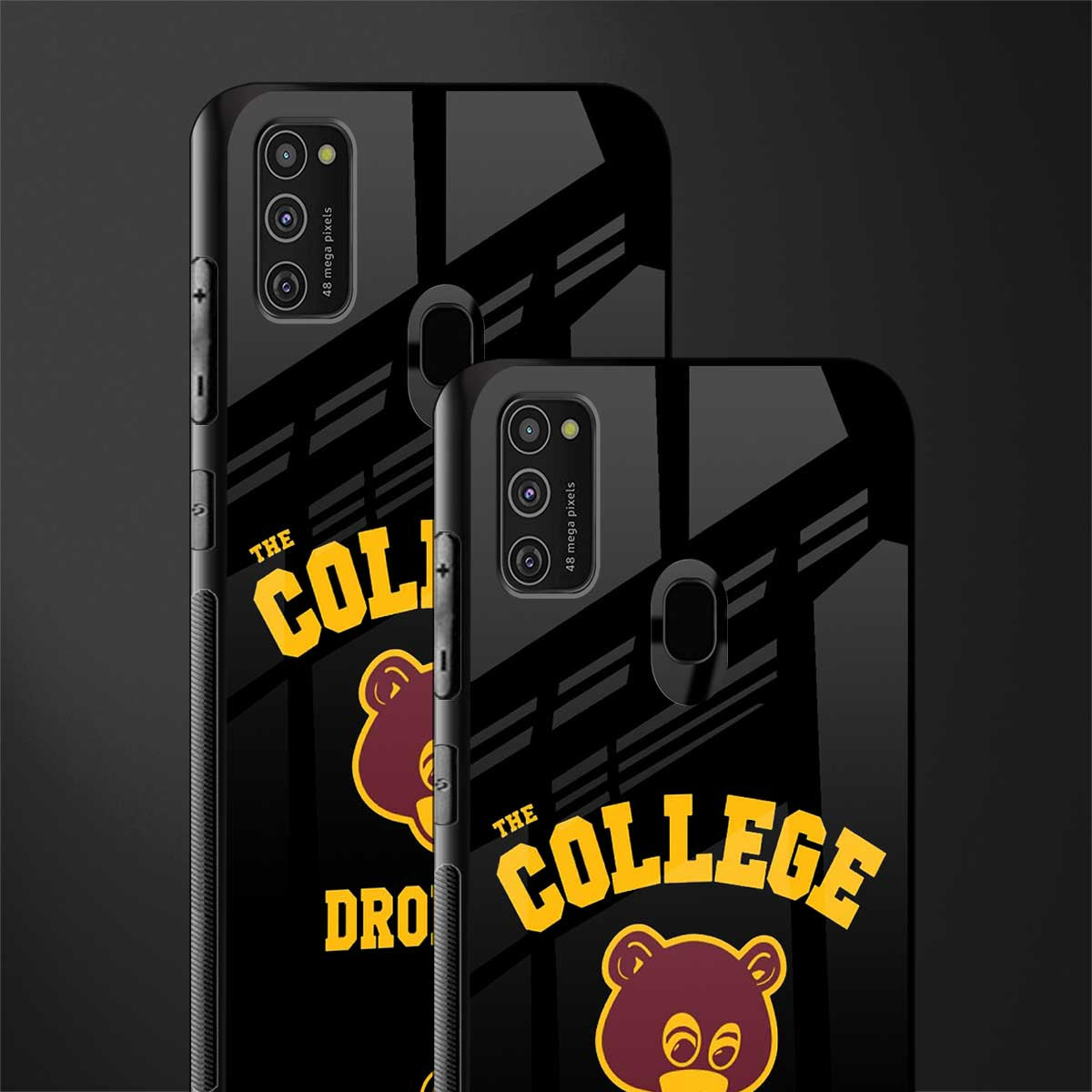 the college dropout glass case for samsung galaxy m21 image-2