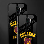the college dropout glass case for redmi note 8 pro image-2