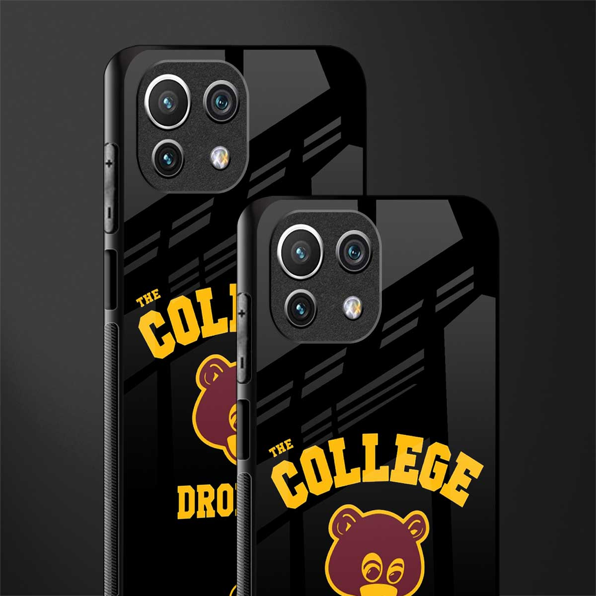 the college dropout glass case for mi 11 lite image-2