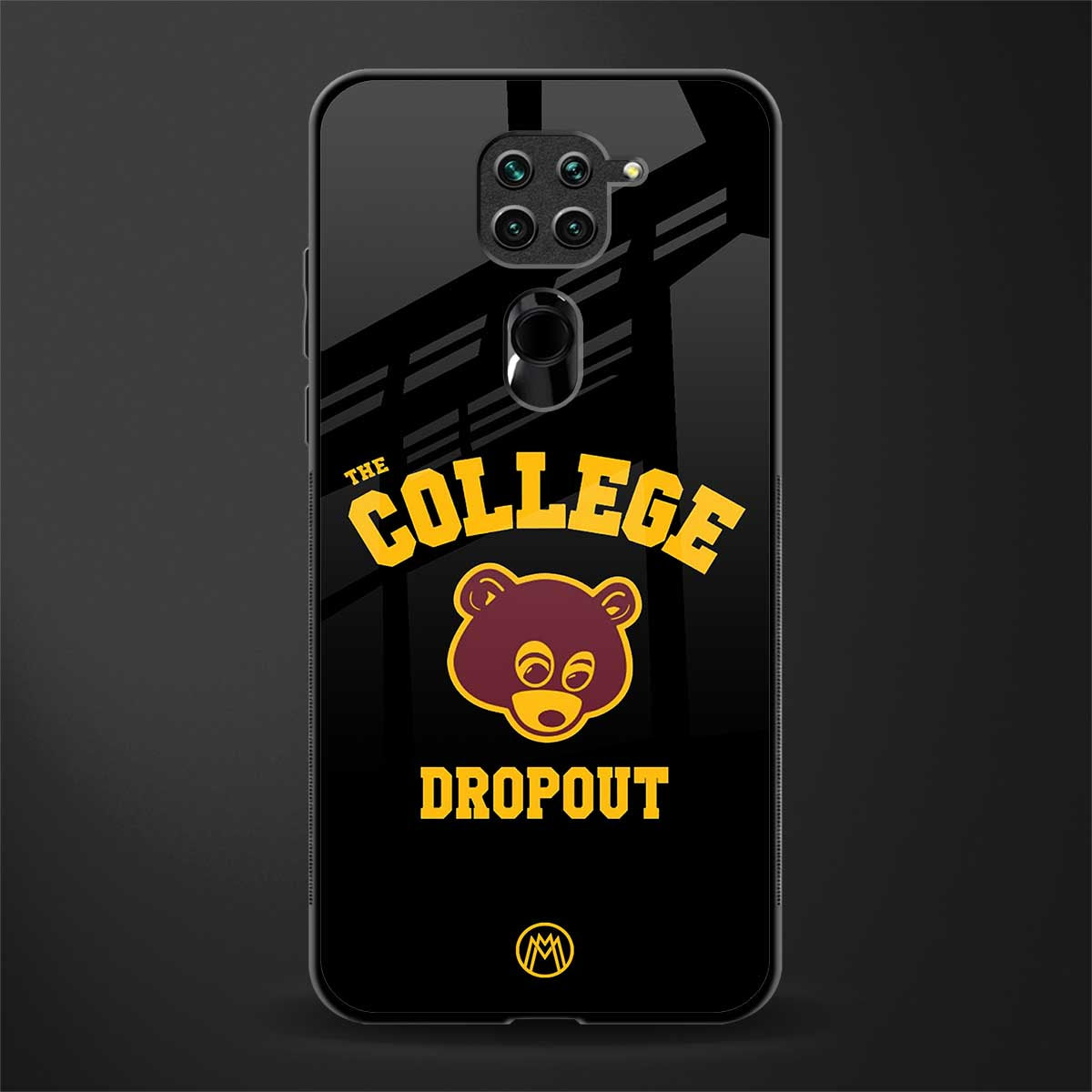 the college dropout glass case for redmi note 9 image