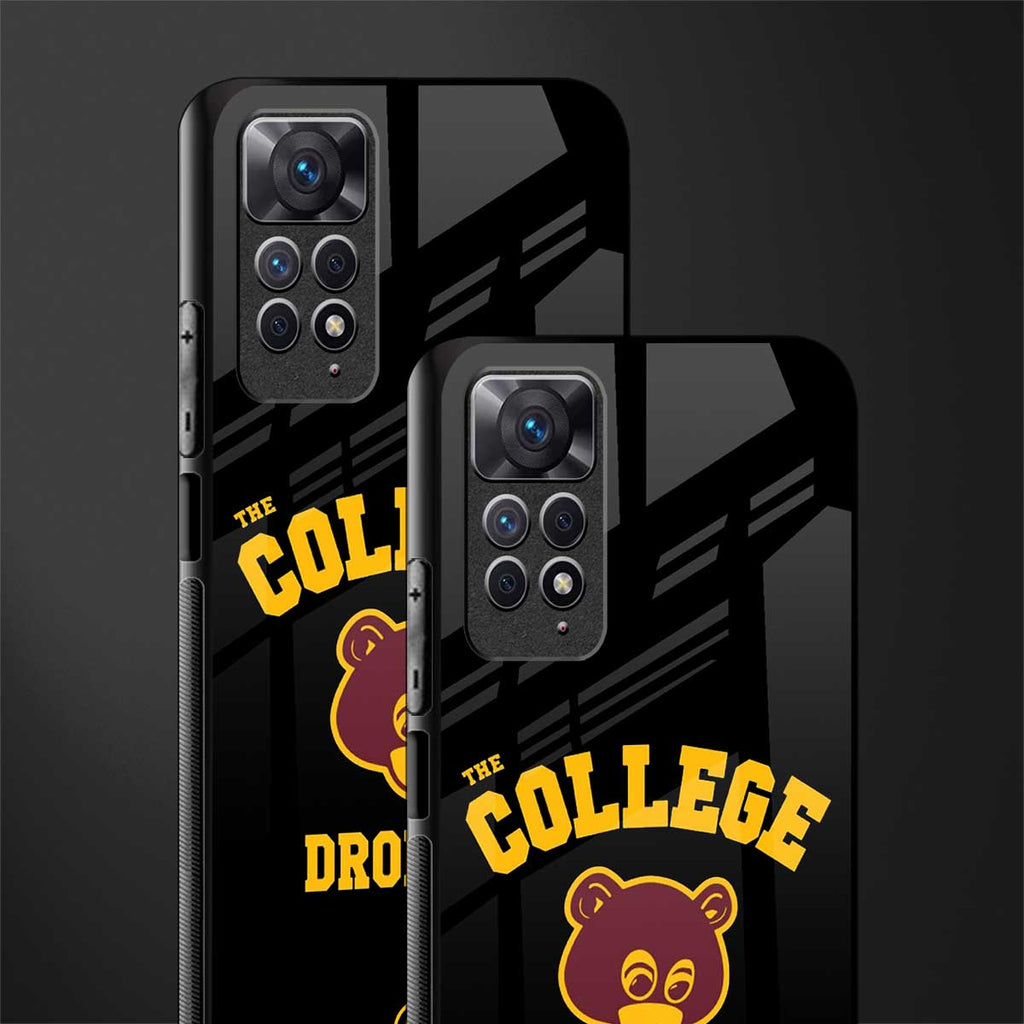 the college dropout glass case for redmi note 11 image-2