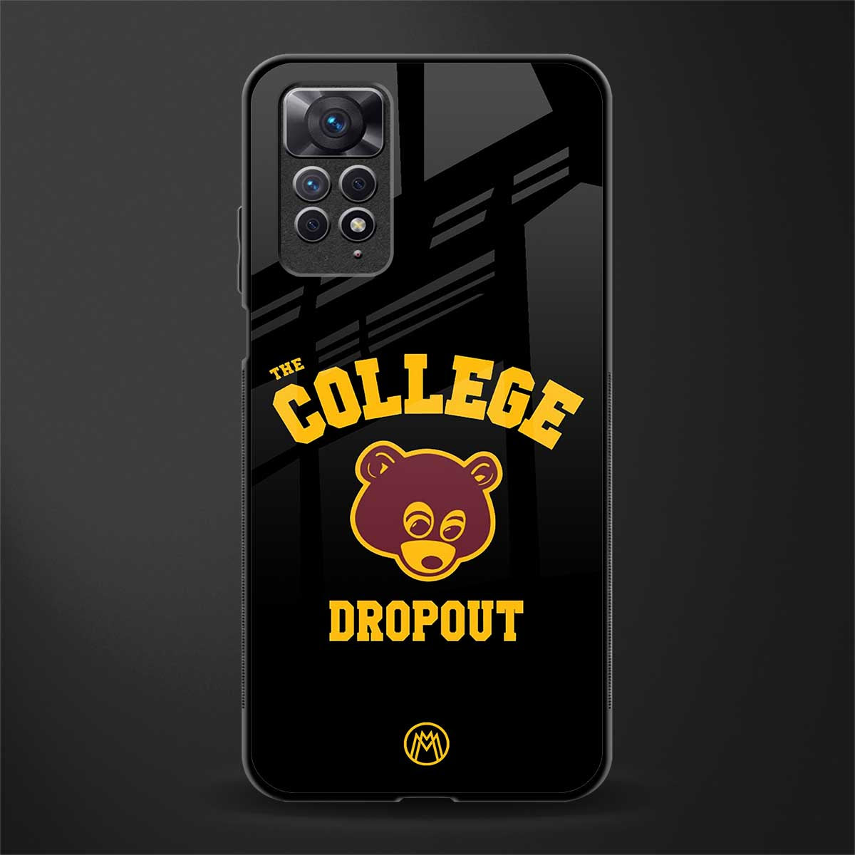 the college dropout glass case for redmi note 11 image