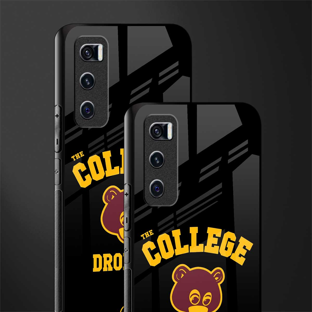 the college dropout glass case for vivo v20 se image-2