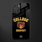 the college dropout glass case for redmi note 10s image