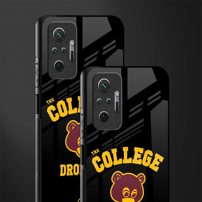 the college dropout glass case for redmi note 10 pro max image-2