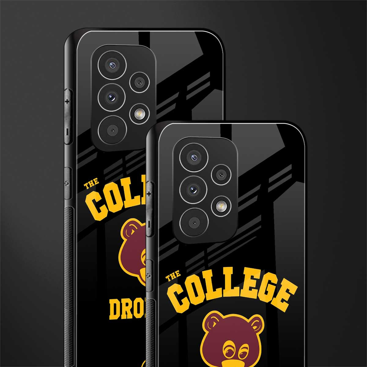 the college dropout back phone cover | glass case for samsung galaxy a73 5g