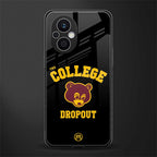 the college dropout back phone cover | glass case for oppo f21 pro 5g