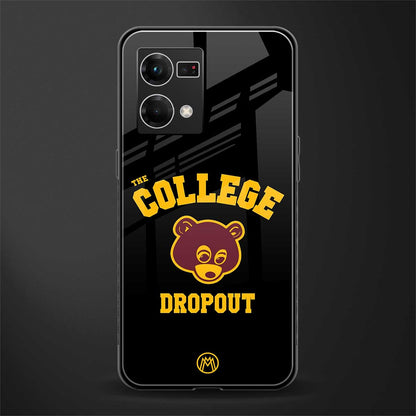 the college dropout back phone cover | glass case for oppo f21 pro 4g