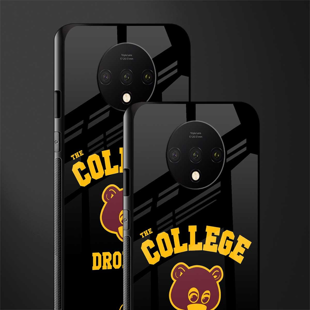 the college dropout glass case for oneplus 7t image-2