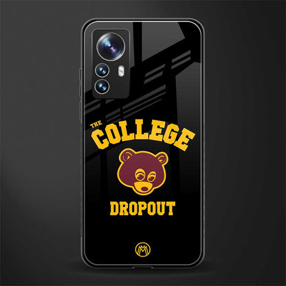 the college dropout back phone cover | glass case for xiaomi 12 pro