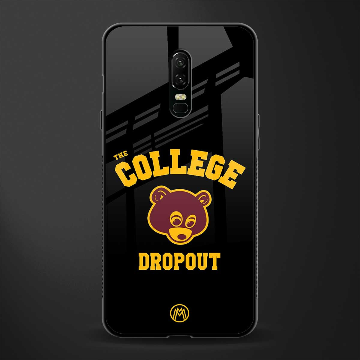the college dropout glass case for oneplus 6 image