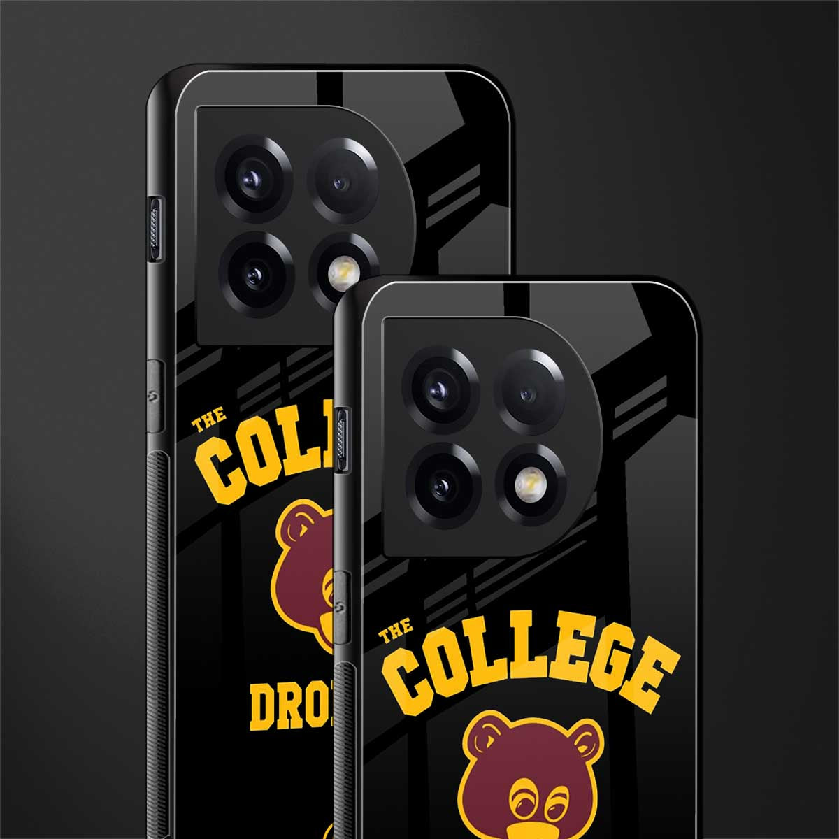 the college dropout back phone cover | glass case for oneplus 11