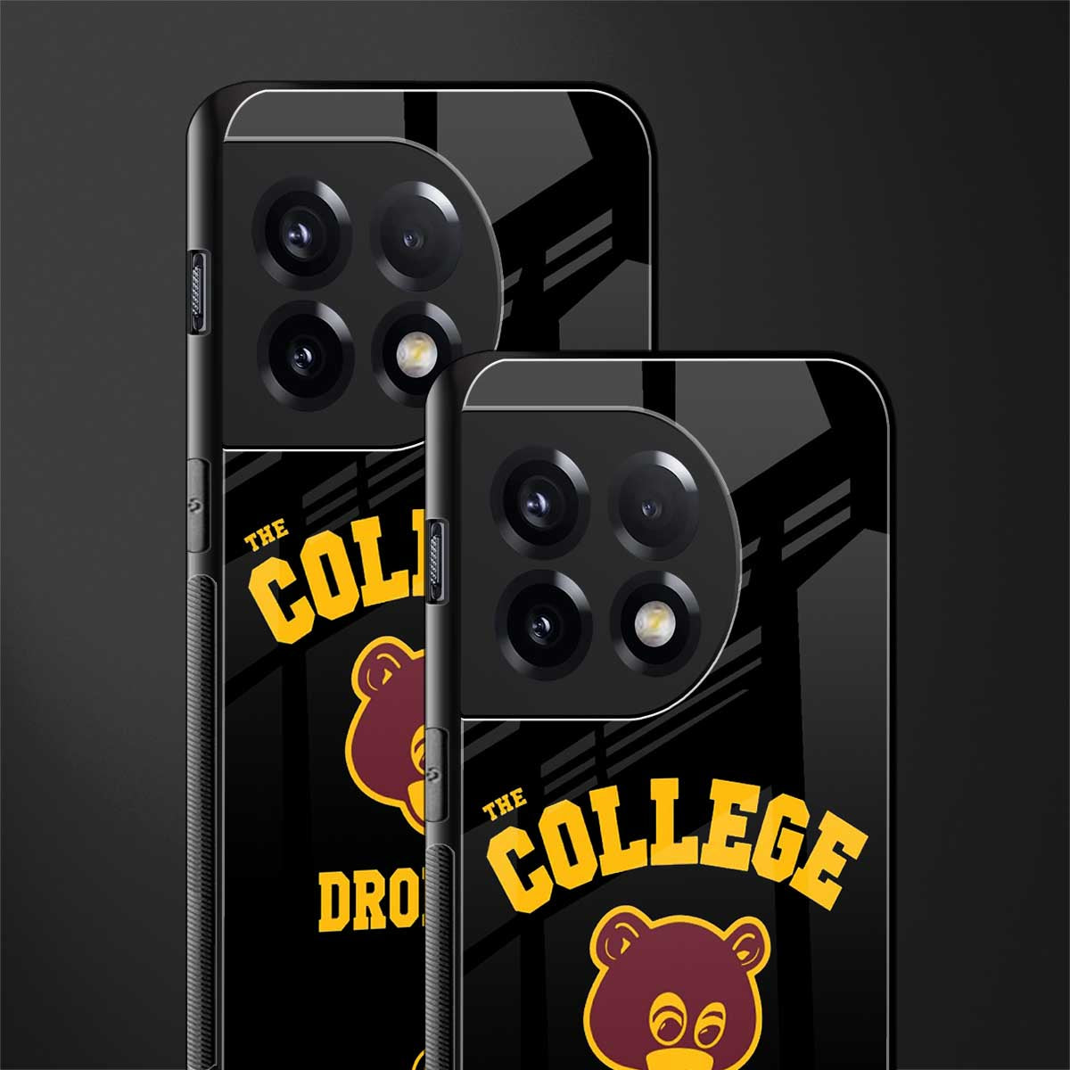 the college dropout back phone cover | glass case for oneplus 11r