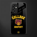 the college dropout back phone cover | glass case for samsung galaxy a14 5g