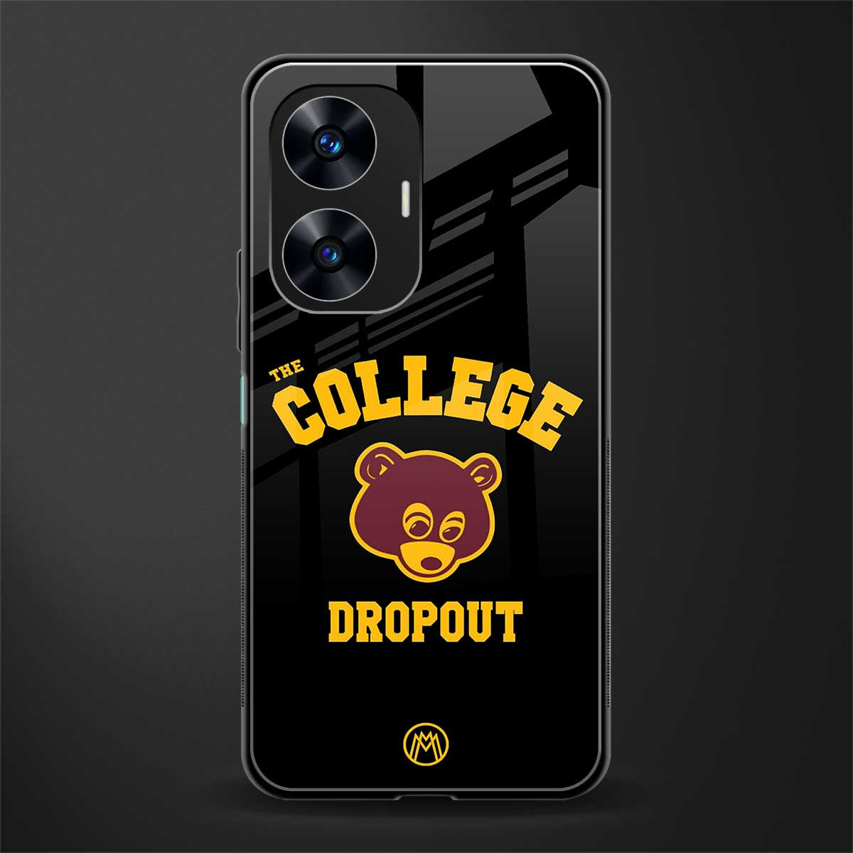 the college dropout back phone cover | glass case for realme c55