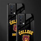 the college dropout back phone cover | glass case for oppo a74 4g