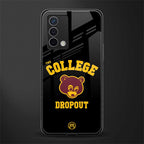 the college dropout back phone cover | glass case for oppo a74 4g