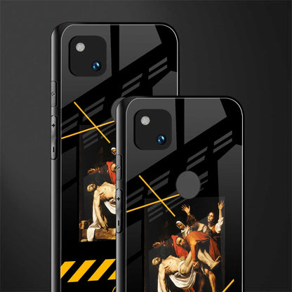 the entombment back phone cover | glass case for google pixel 4a 4g