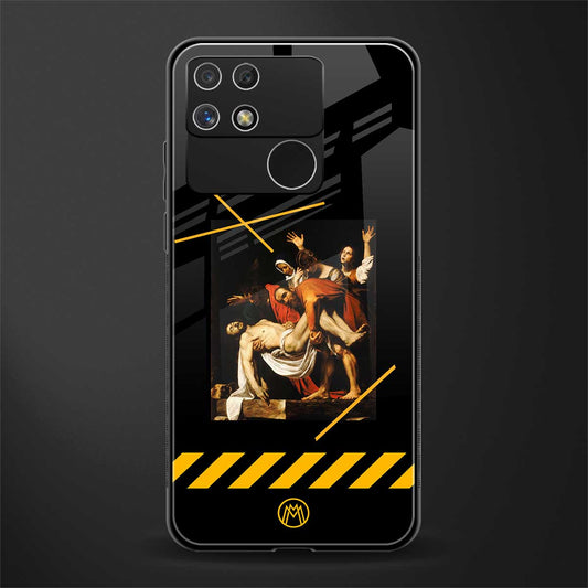 the entombment back phone cover | glass case for realme narzo 50a