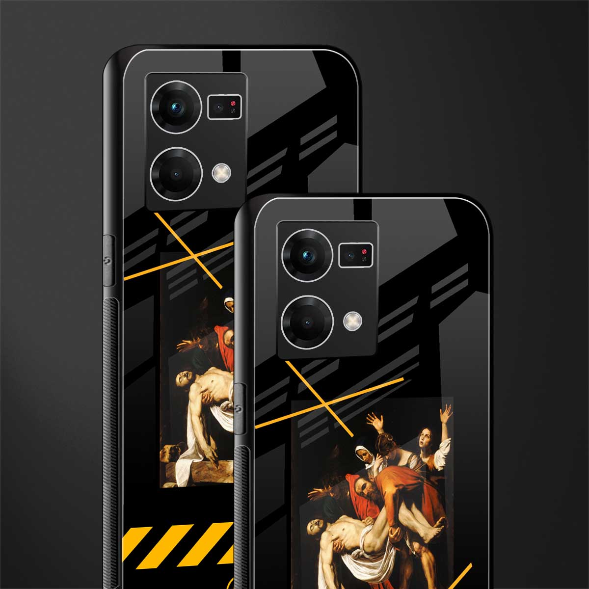 the entombment back phone cover | glass case for oppo f21 pro 4g