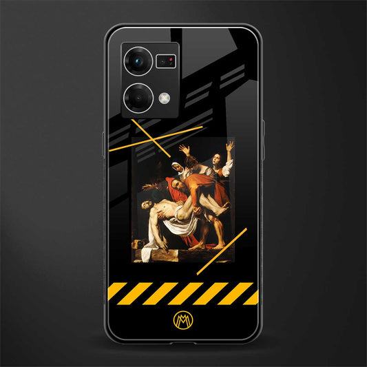 the entombment back phone cover | glass case for oppo f21 pro 4g