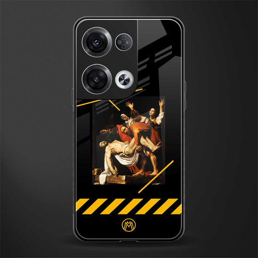 the entombment back phone cover | glass case for oppo reno 8 pro