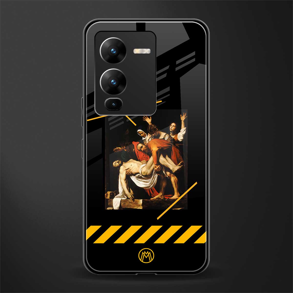 the entombment back phone cover | glass case for vivo v25 pro 5g
