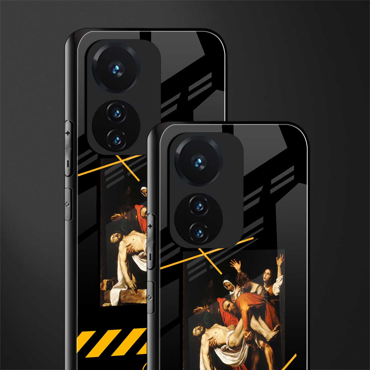 the entombment back phone cover | glass case for vivo t1 44w 4g