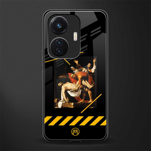 the entombment back phone cover | glass case for vivo t1 44w 4g