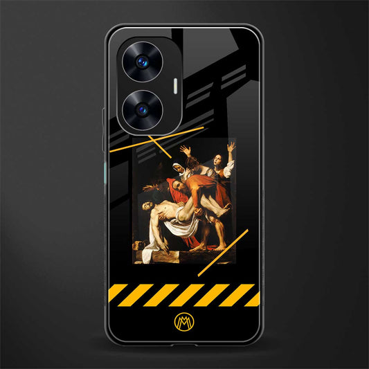 the entombment back phone cover | glass case for realme c55