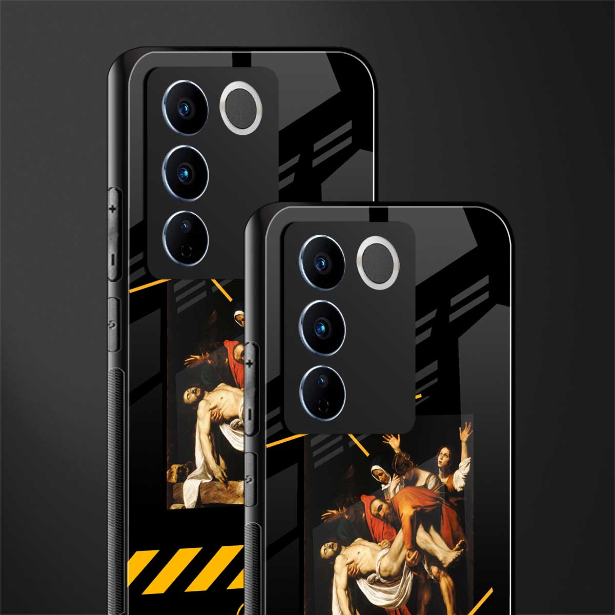 the entombment back phone cover | glass case for vivo v27 pro 5g