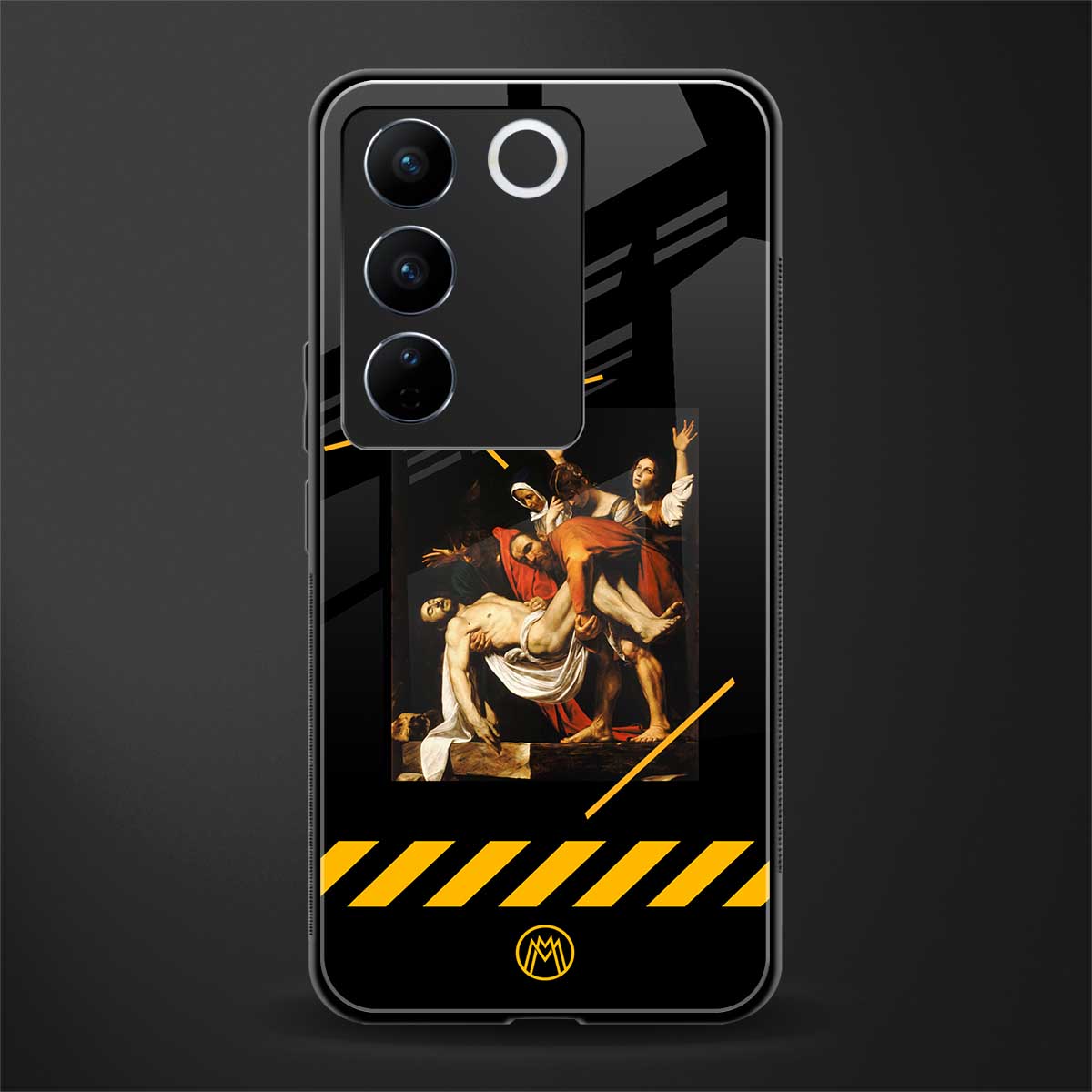 the entombment back phone cover | glass case for vivo v27 pro 5g