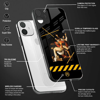 the entombment back phone cover | glass case for vivo v25-5g