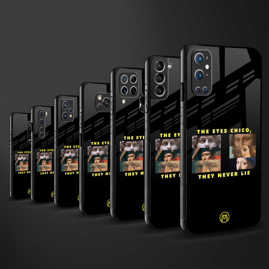 the eyes chico, they never lie movie quote glass case for vivo v20 se image-3