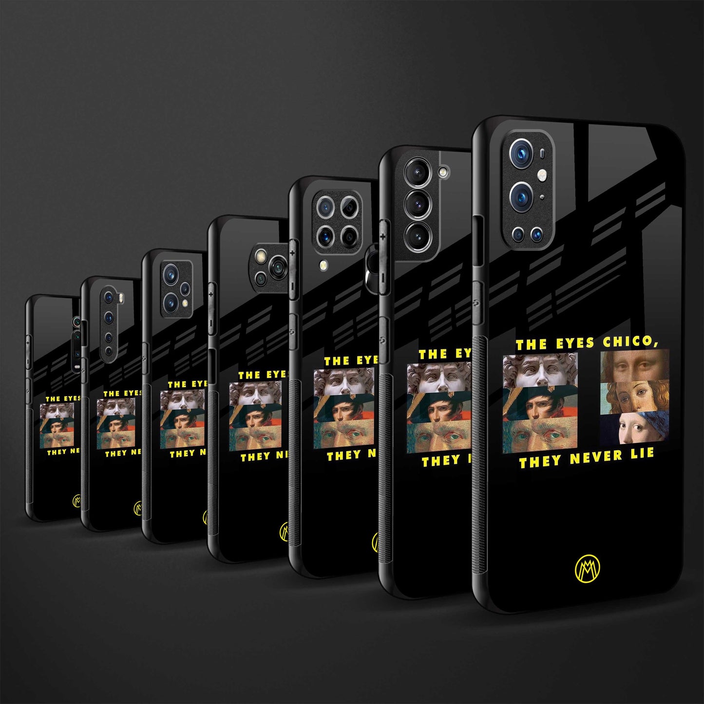 the eyes chico, they never lie movie quote glass case for iphone xs max image-3