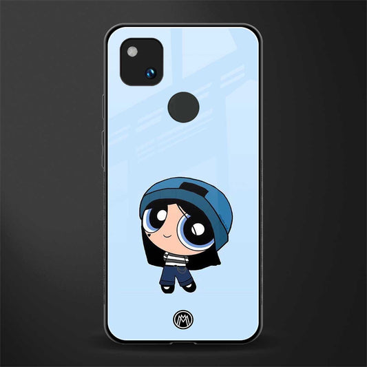 the powerpuff girls blue bubbles back phone cover | glass case for google pixel 4a 4g