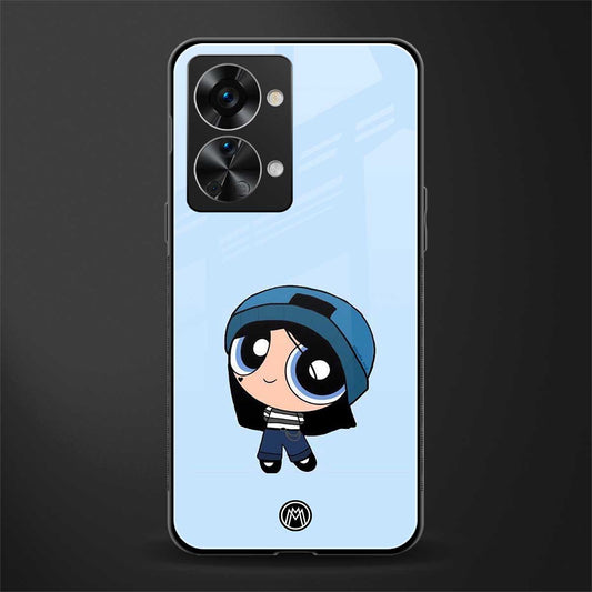 the powerpuff girls blue bubbles glass case for phone case | glass case for oneplus nord 2t 5g
